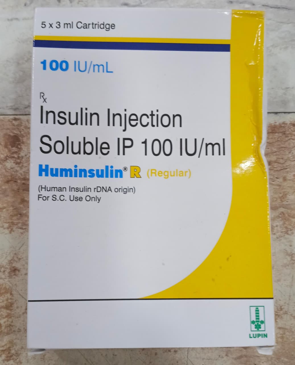 HUMINSULIN R 100IU