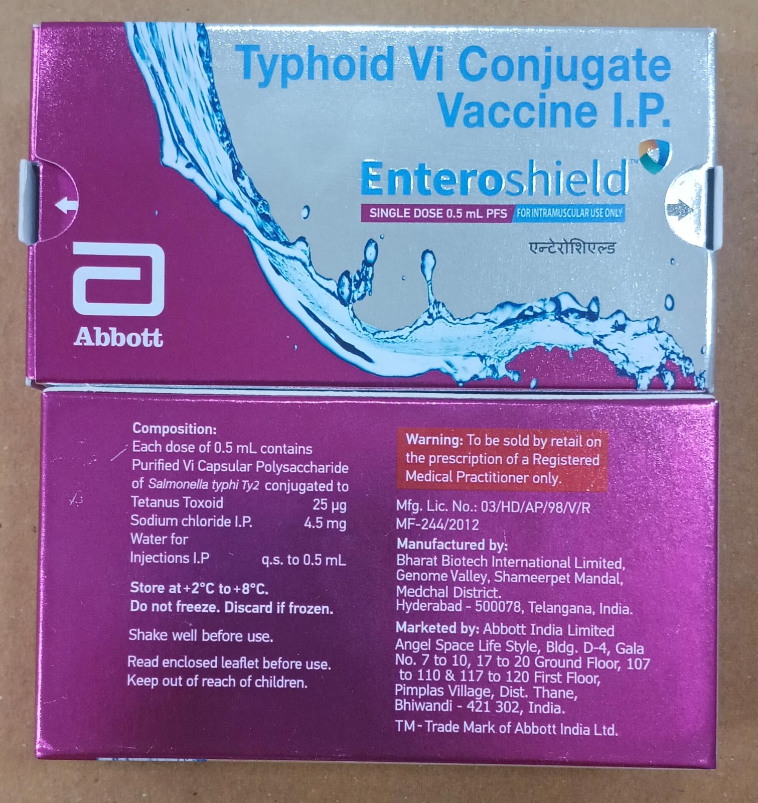 ENTEROSHIELD 0.5ML PFS