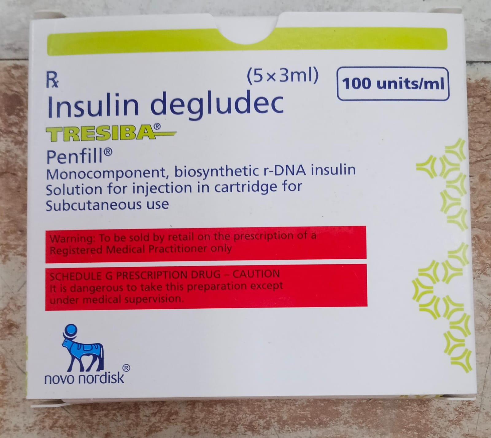 TRESIBA PENFILL 100IU/ML
