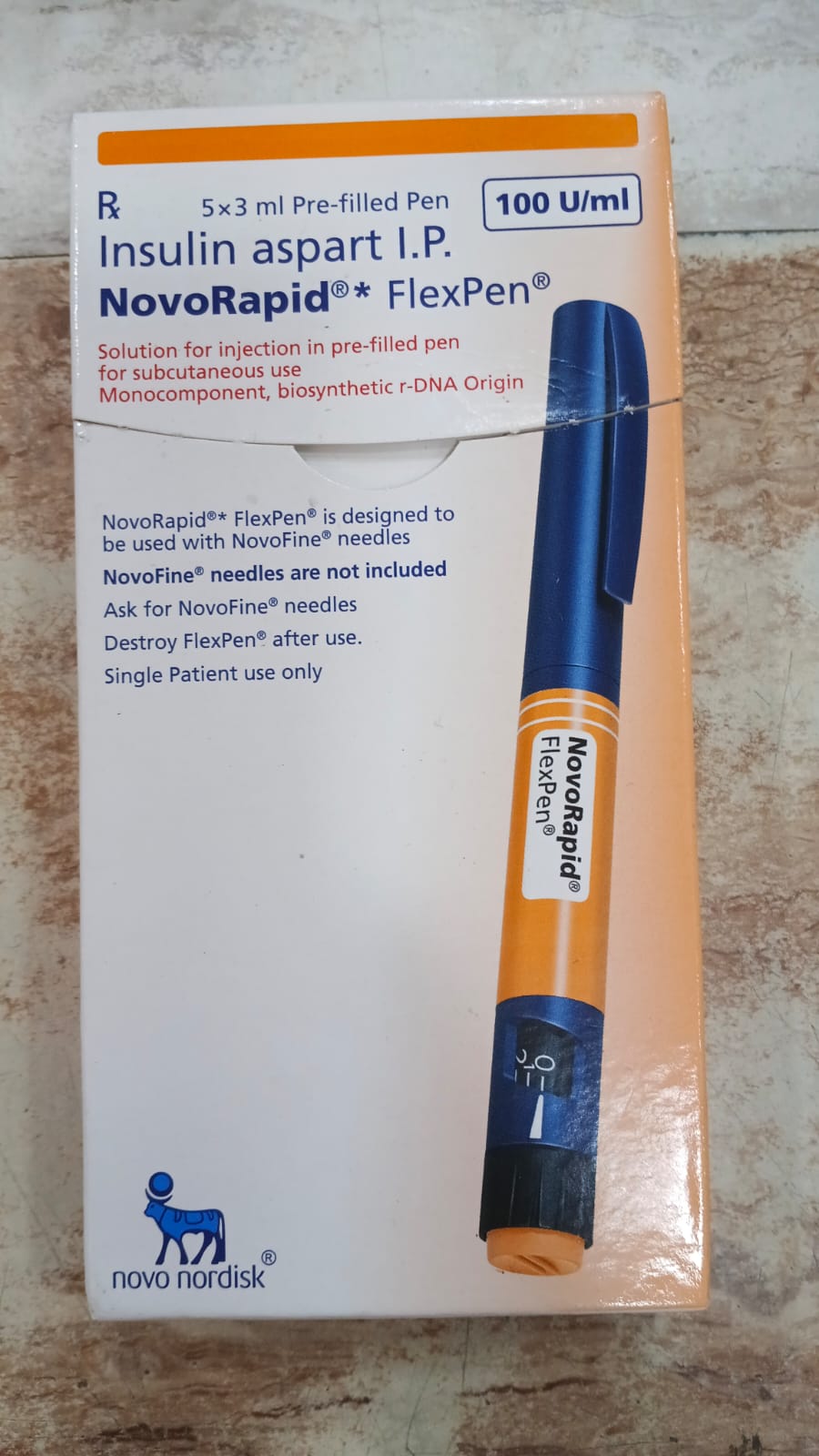 NOVORAPID FLEXPEN 100IU/ML