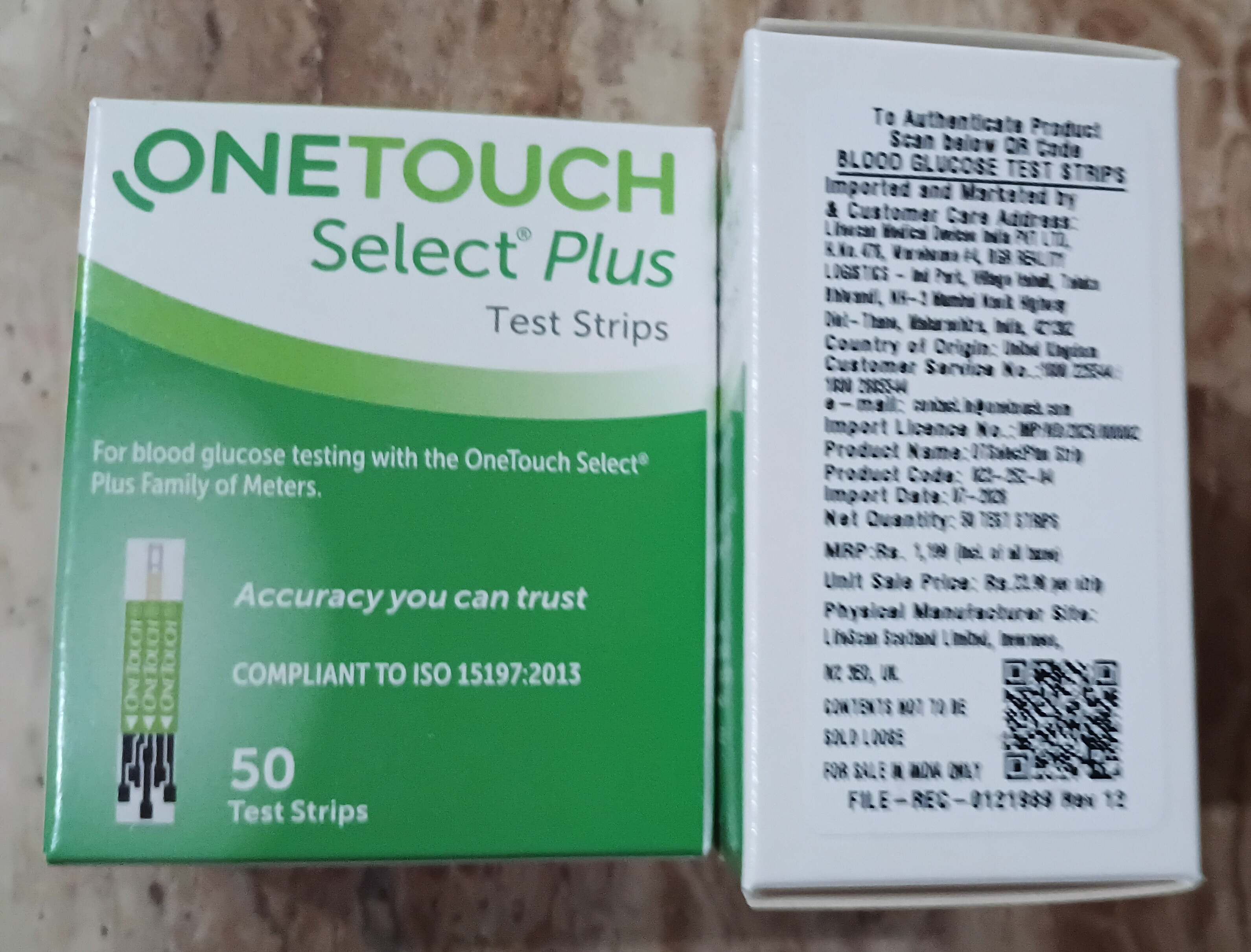 OneTouch Select Plus Test Strips – 50