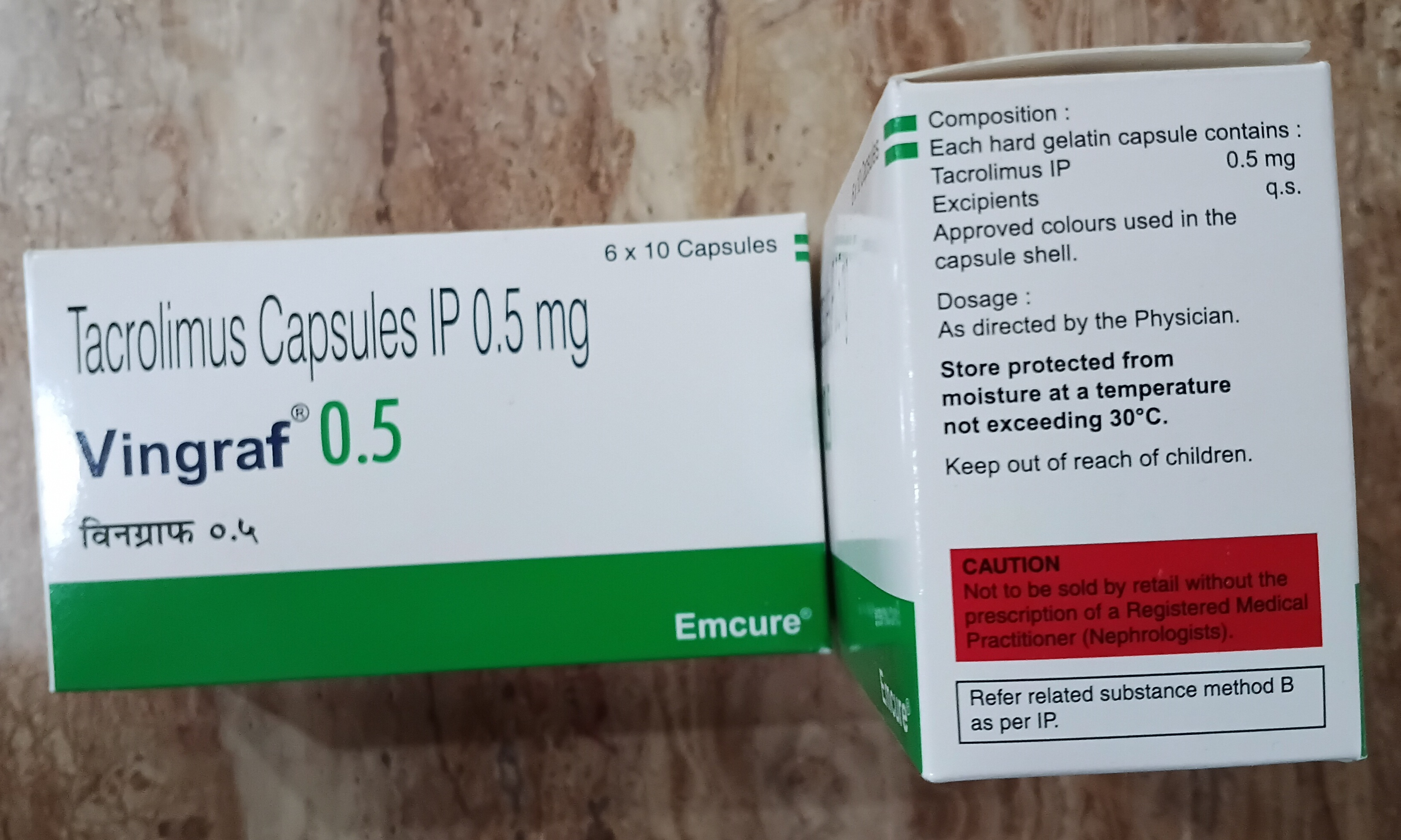 Vingraf 0.5 mg