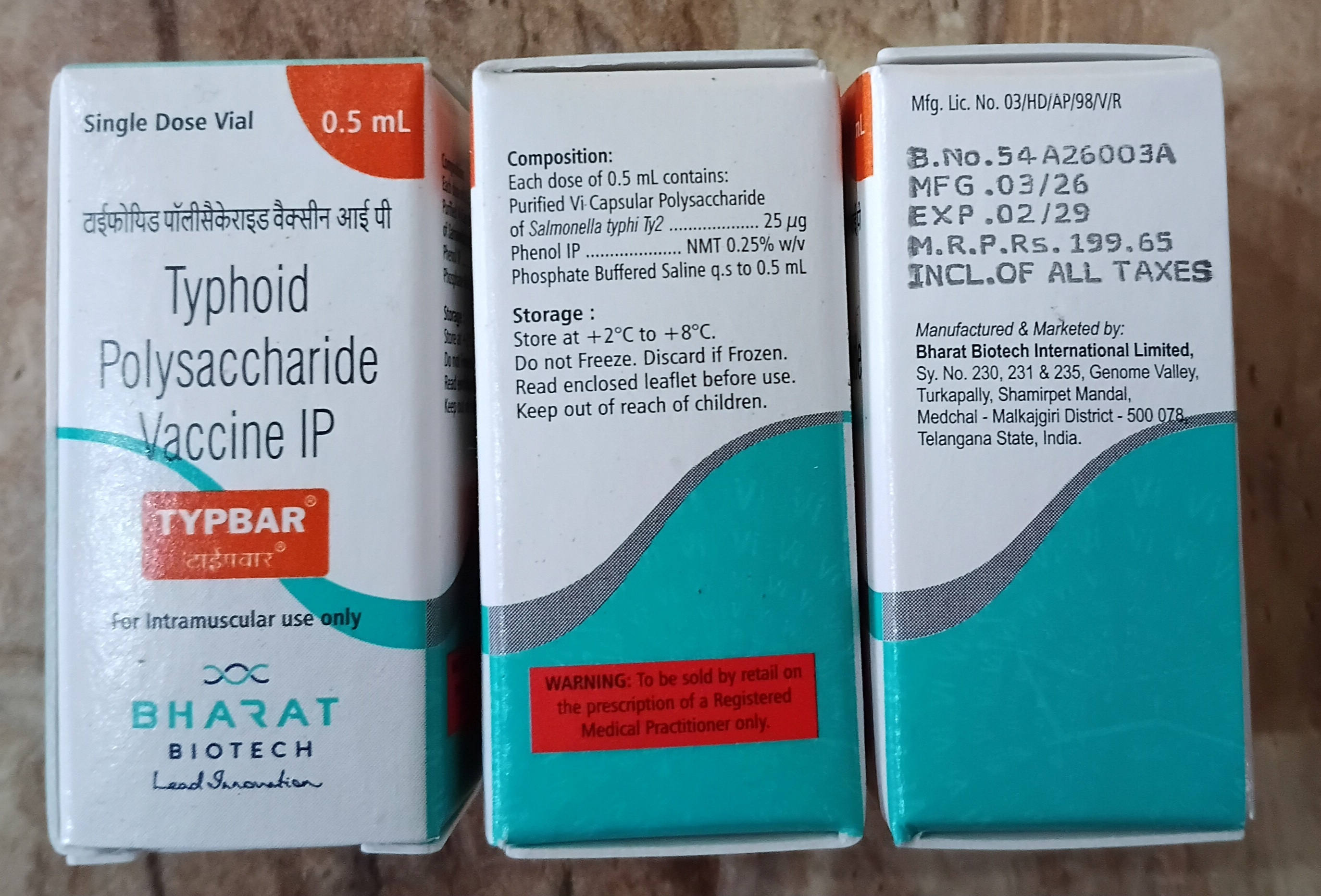 Typbar TCV (Typhoid Conjugate Vaccine)