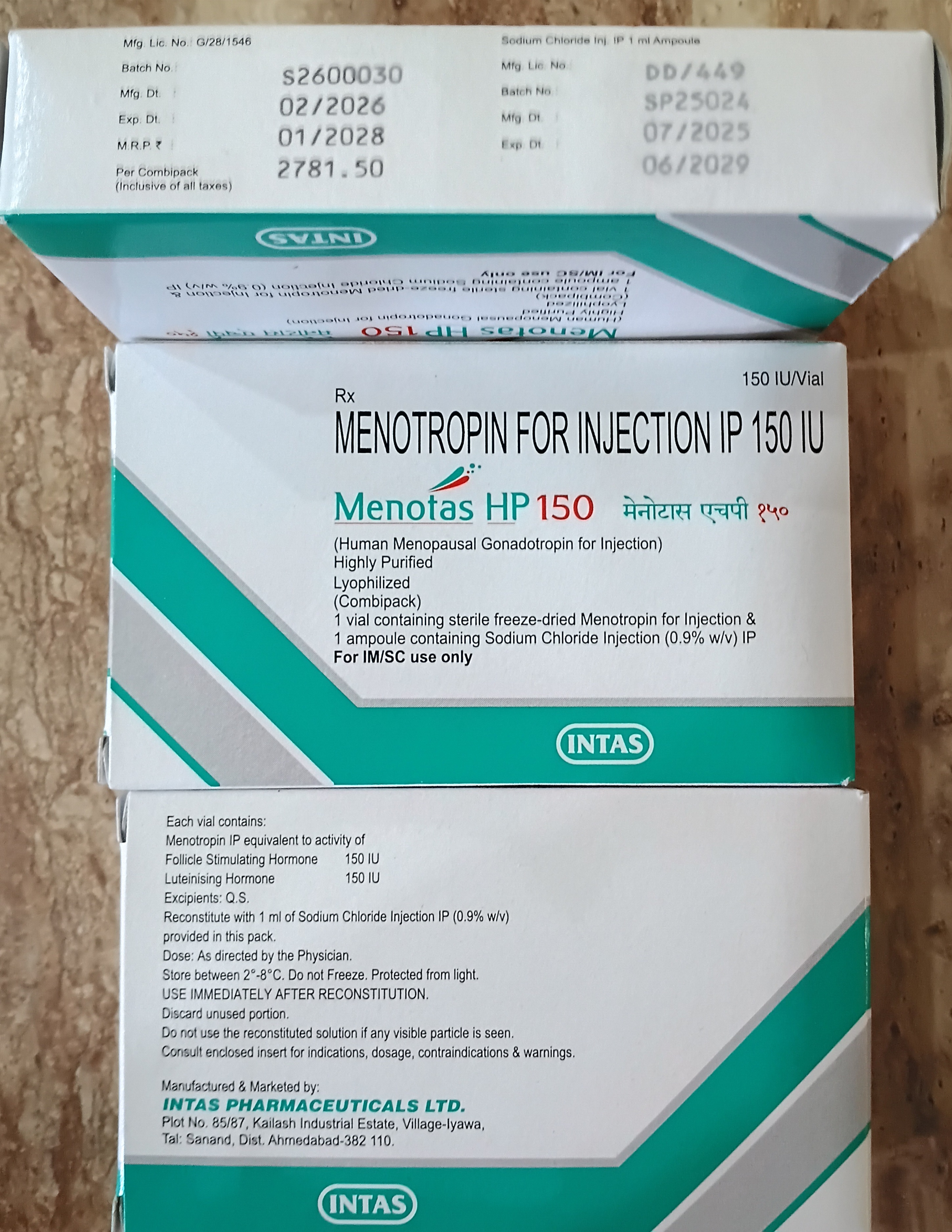 Menotas HP 150 IU