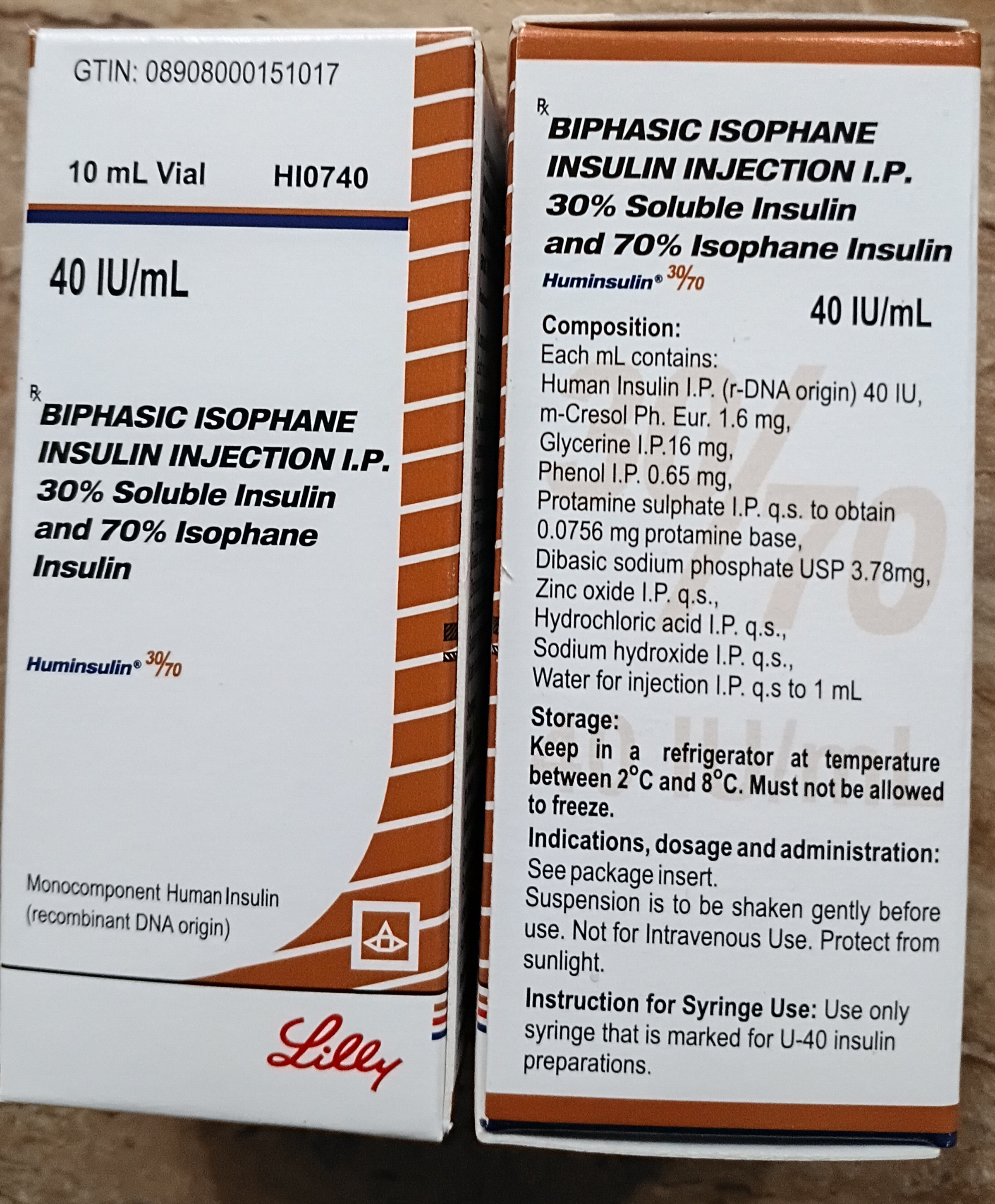 Huminsulin 30/70 — 40 IU/mL