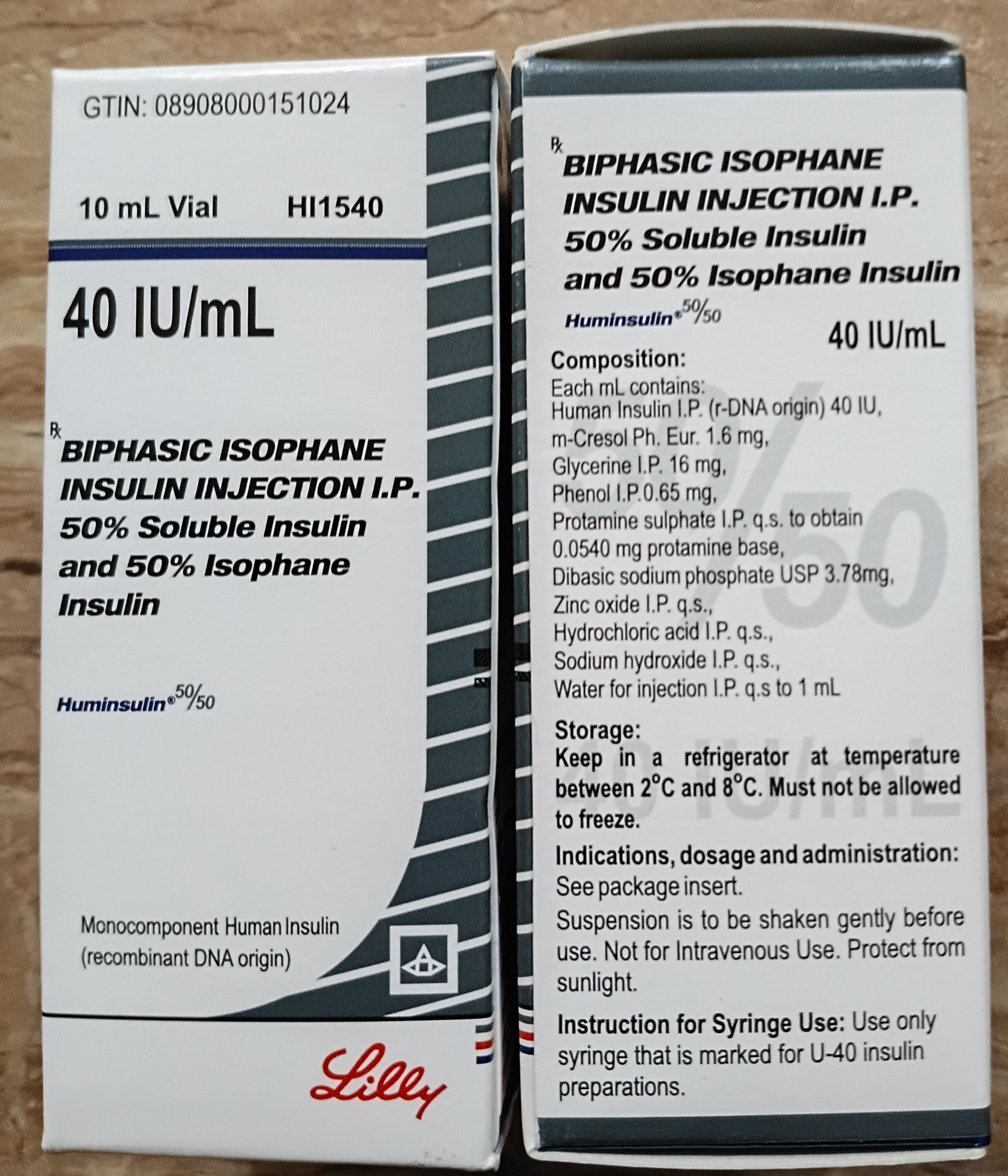 Huminsulin 50/50 - 40 IU/mL