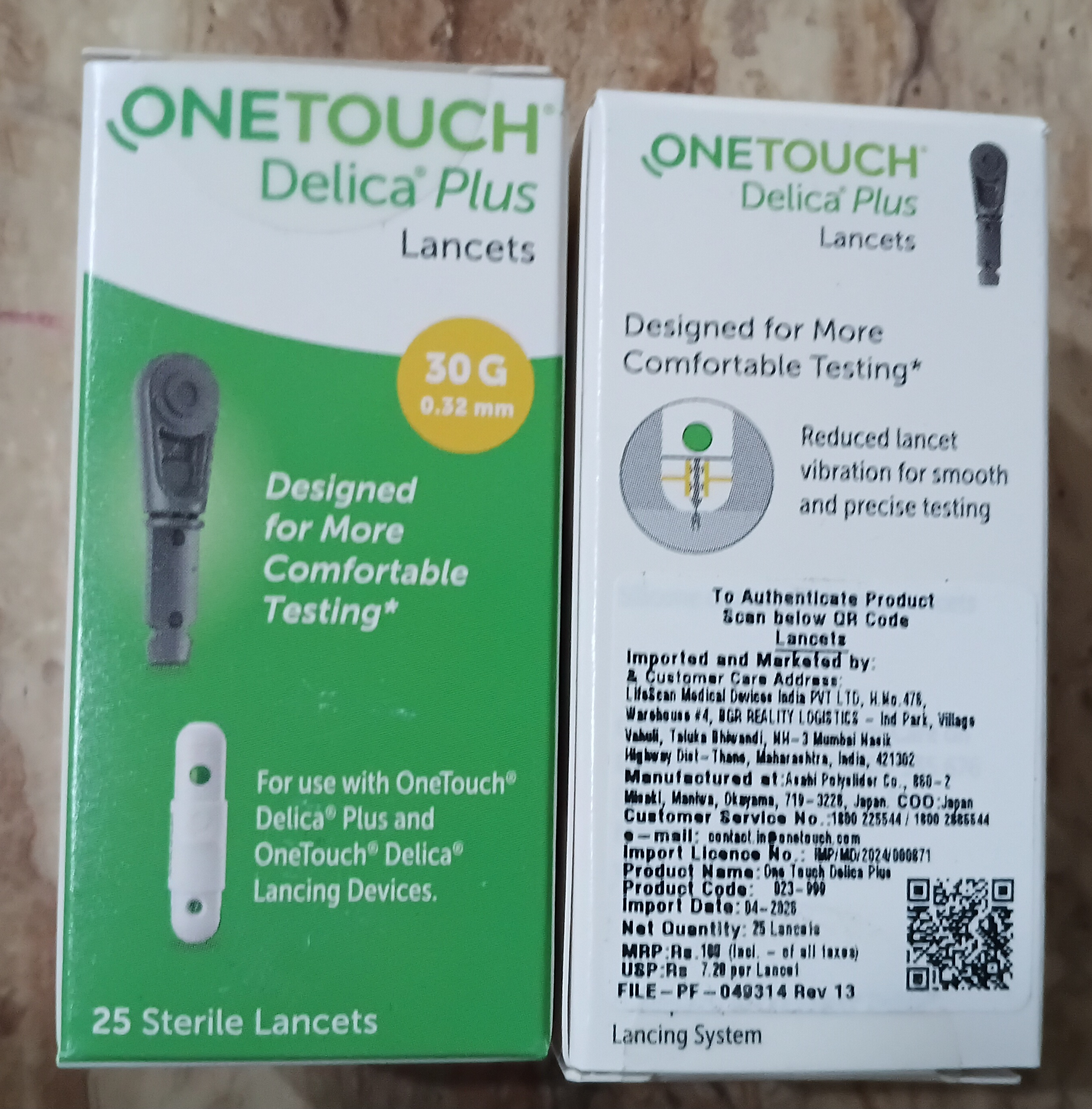 OneTouch Delica Plus Sterile Lancets – 25