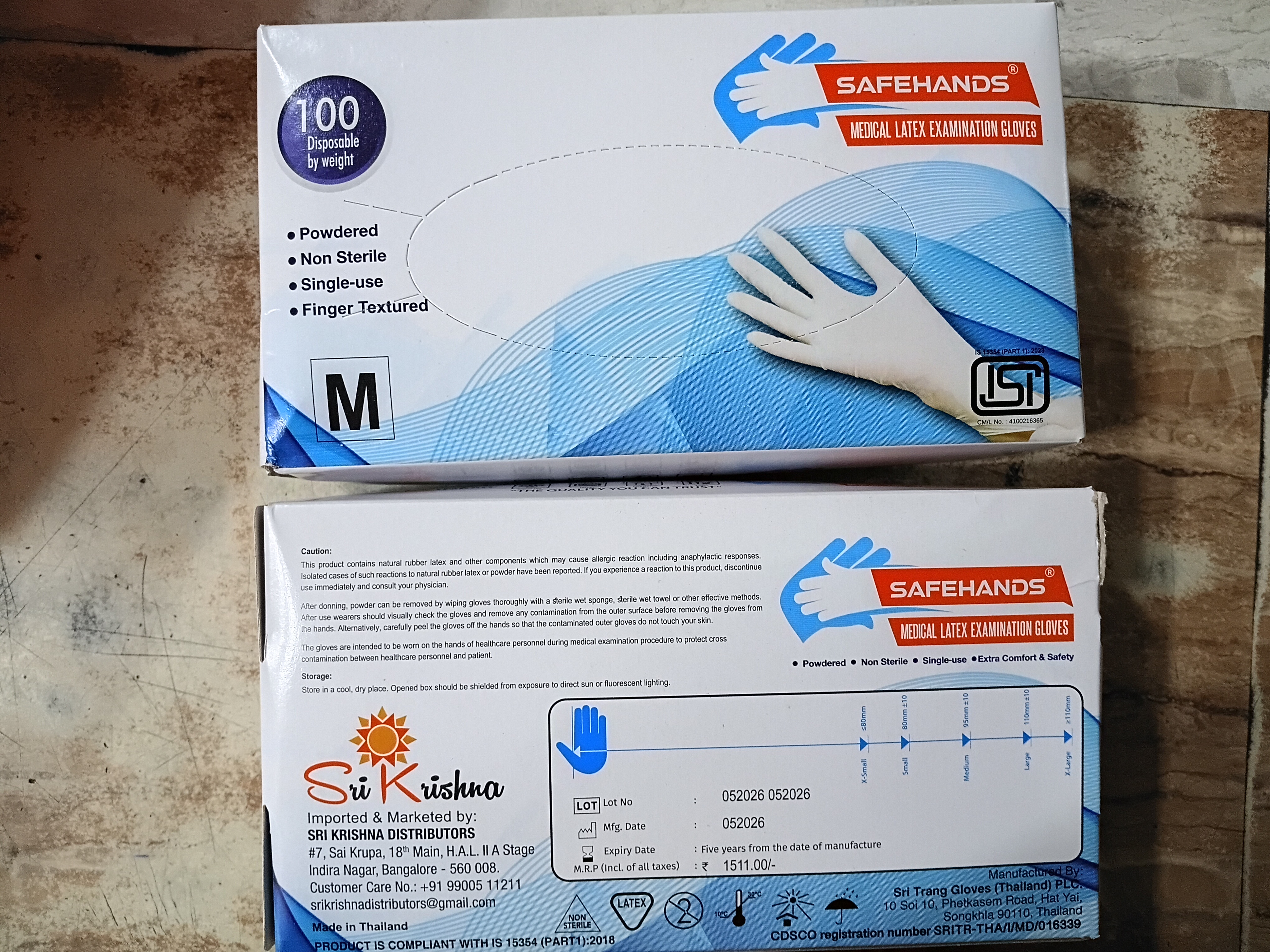 Safehands Examination Gloves – Medium, 100 pcs