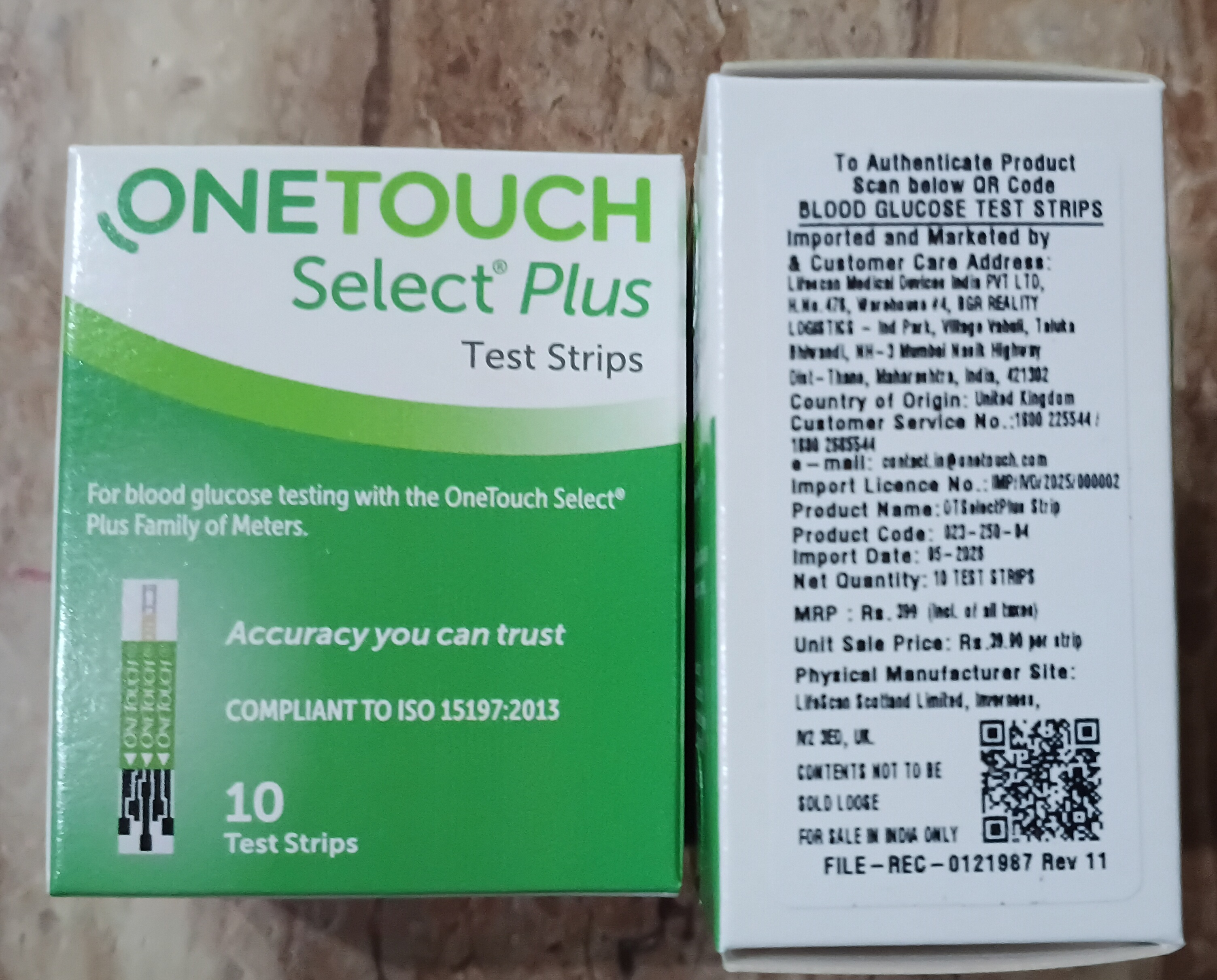 OneTouch Select Plus Test Strips – 10