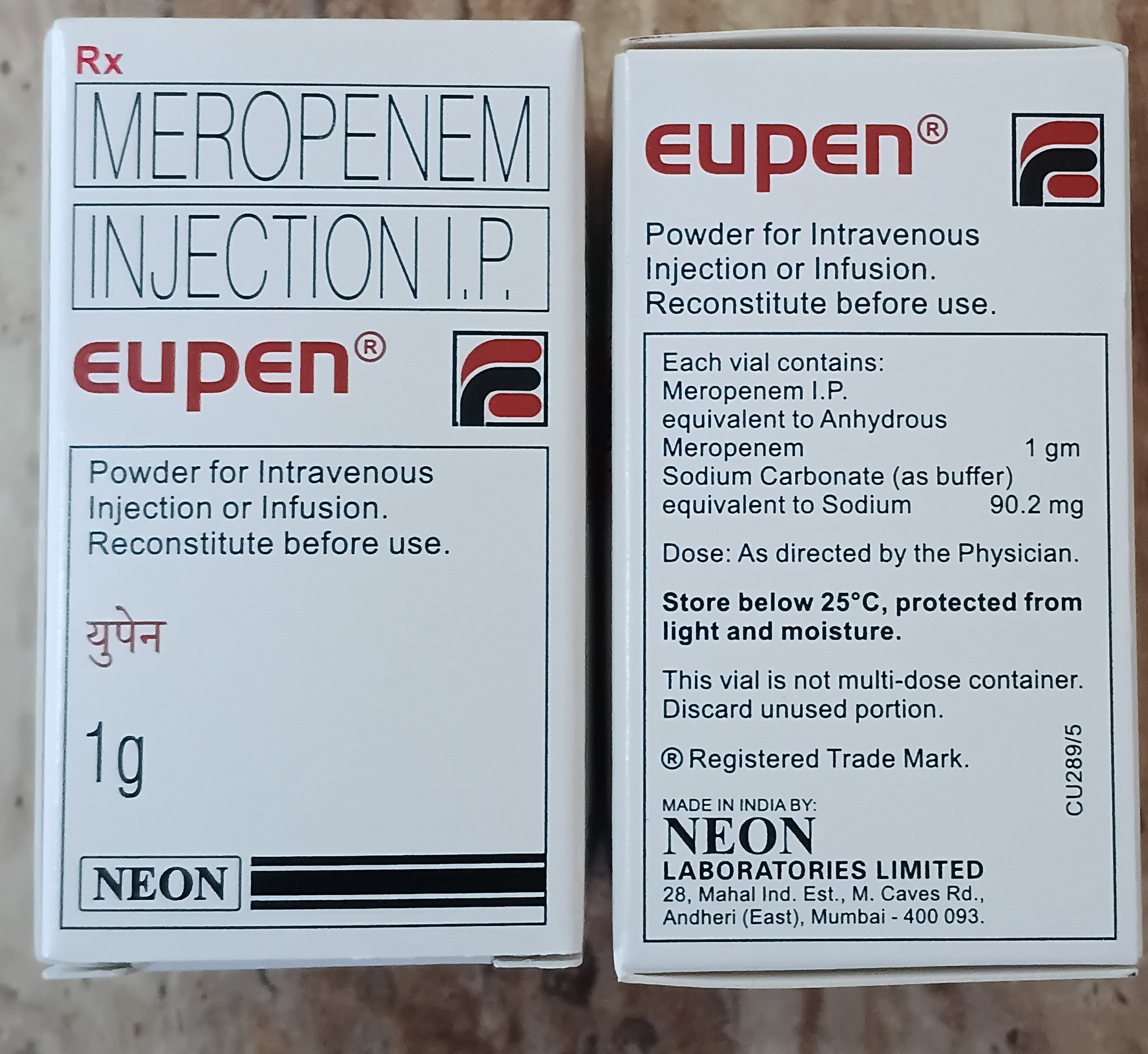 Eupen Meropenem 1 g