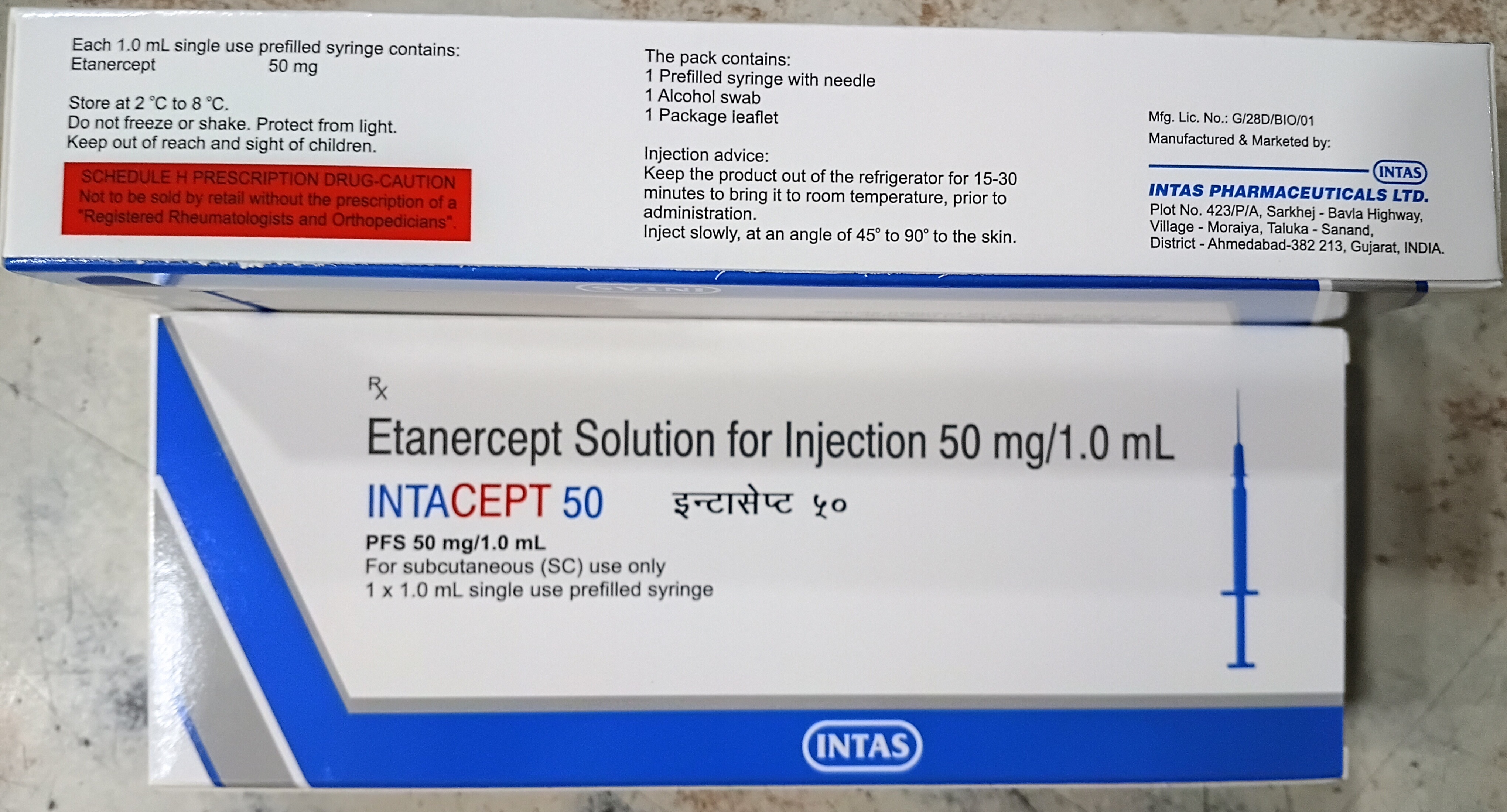 Intacept 50 mg/1.0 mL
