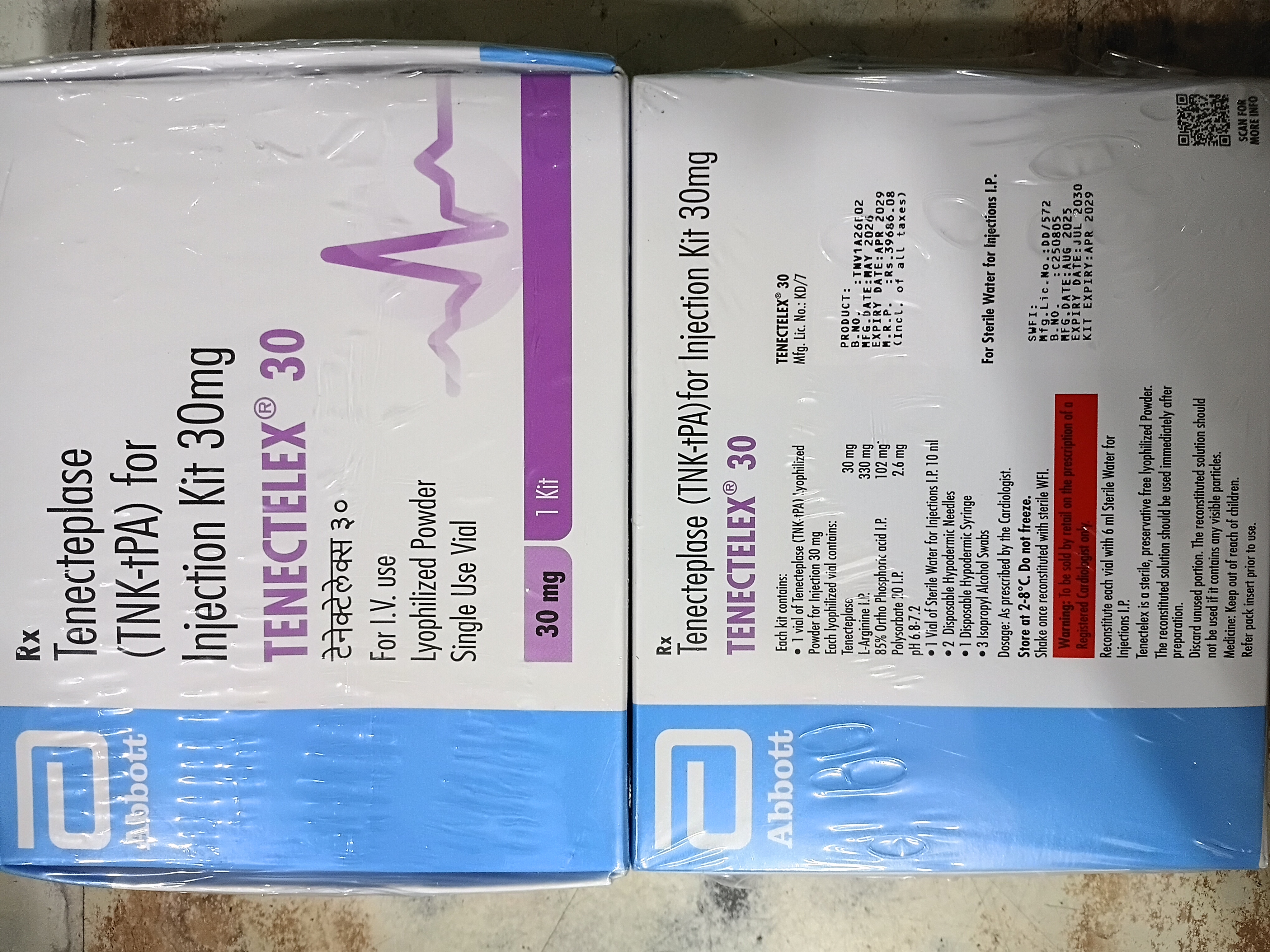 Tenectelex 30 mg Injection Kit