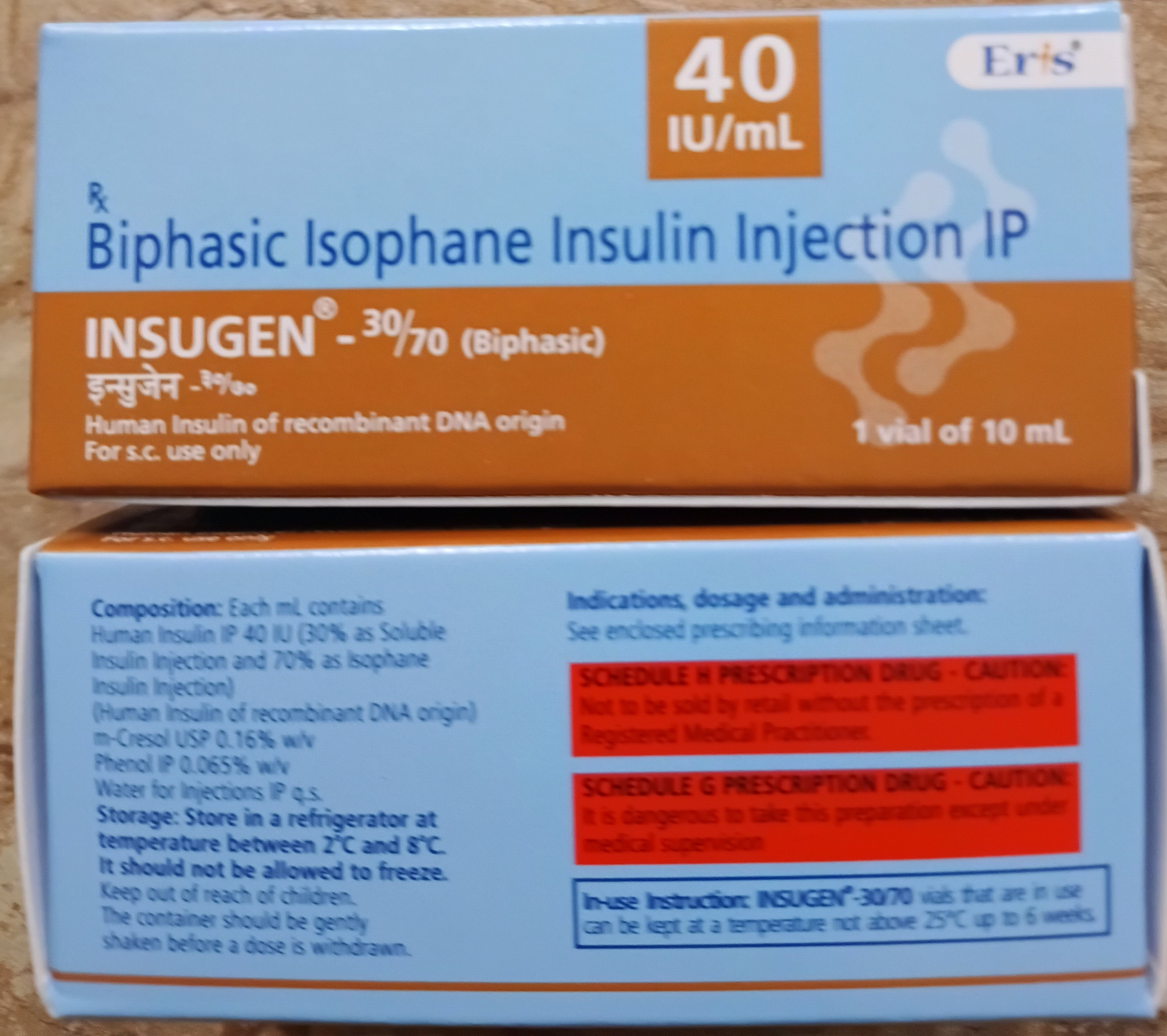 Insugen 30/70 (Biphasic) 40 IU/mL