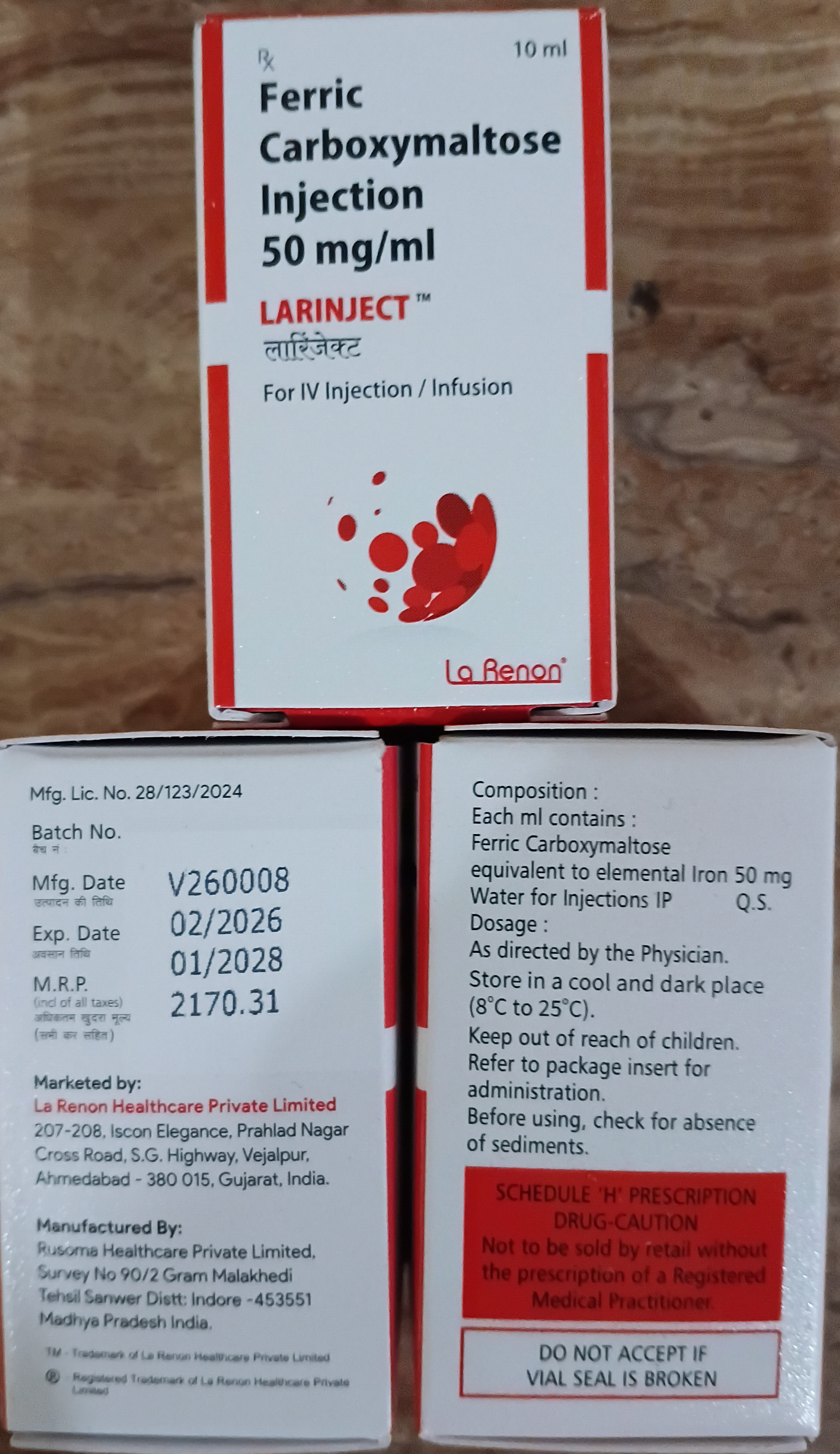 Larinject 50 mg/mL – 10 mL