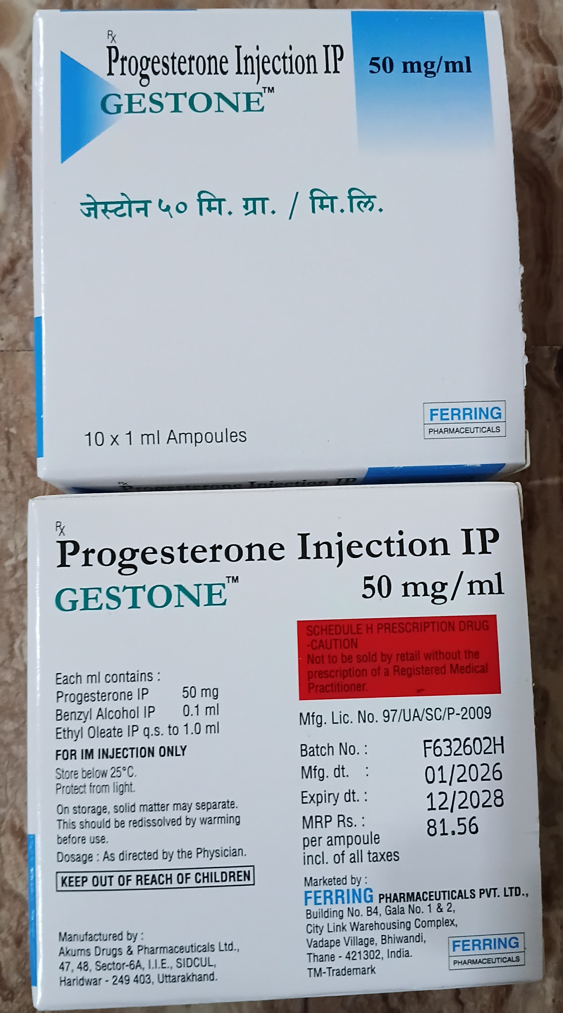 Gestone 50 mg/mL