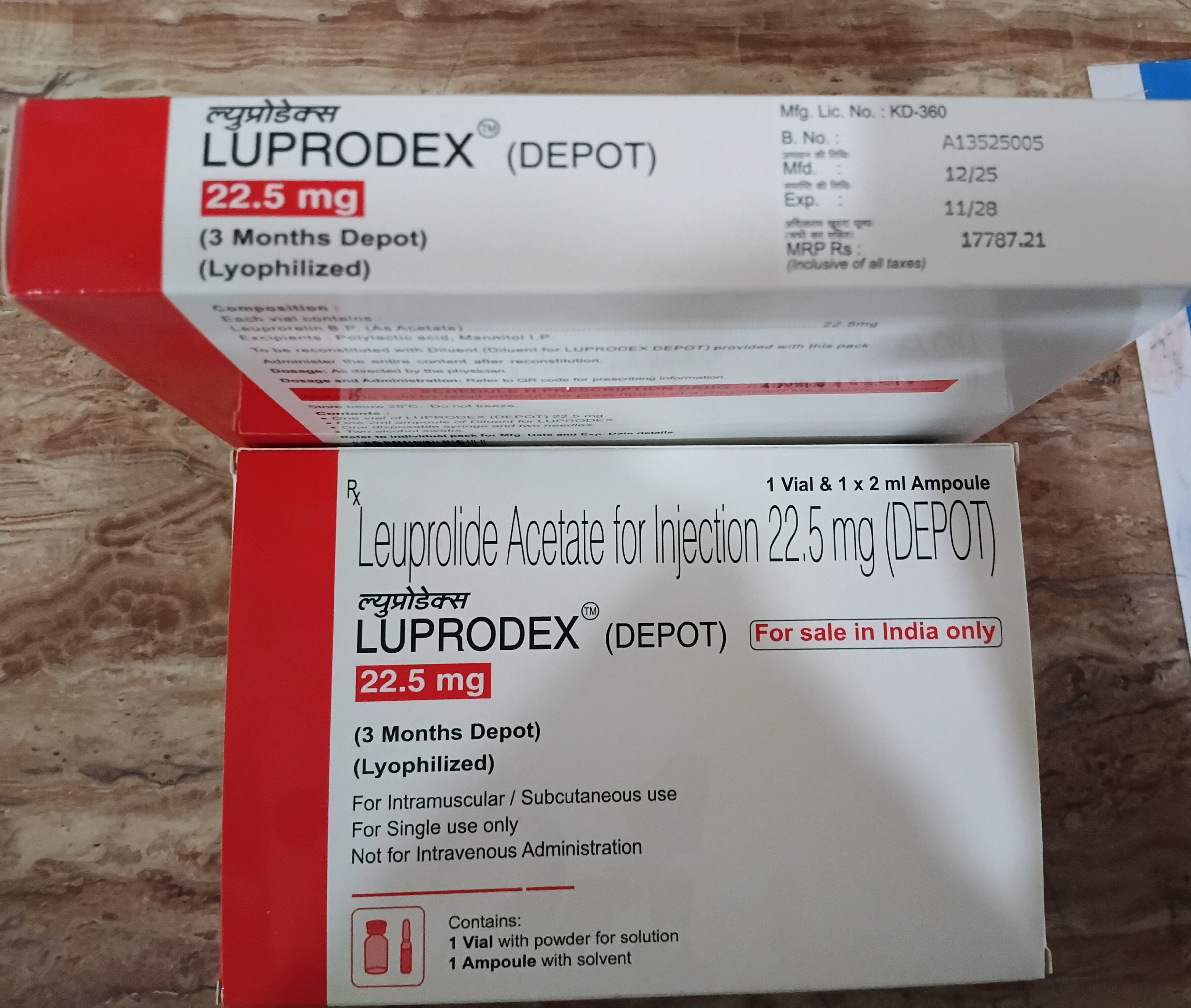 LuproDex Depot 22.5 mg