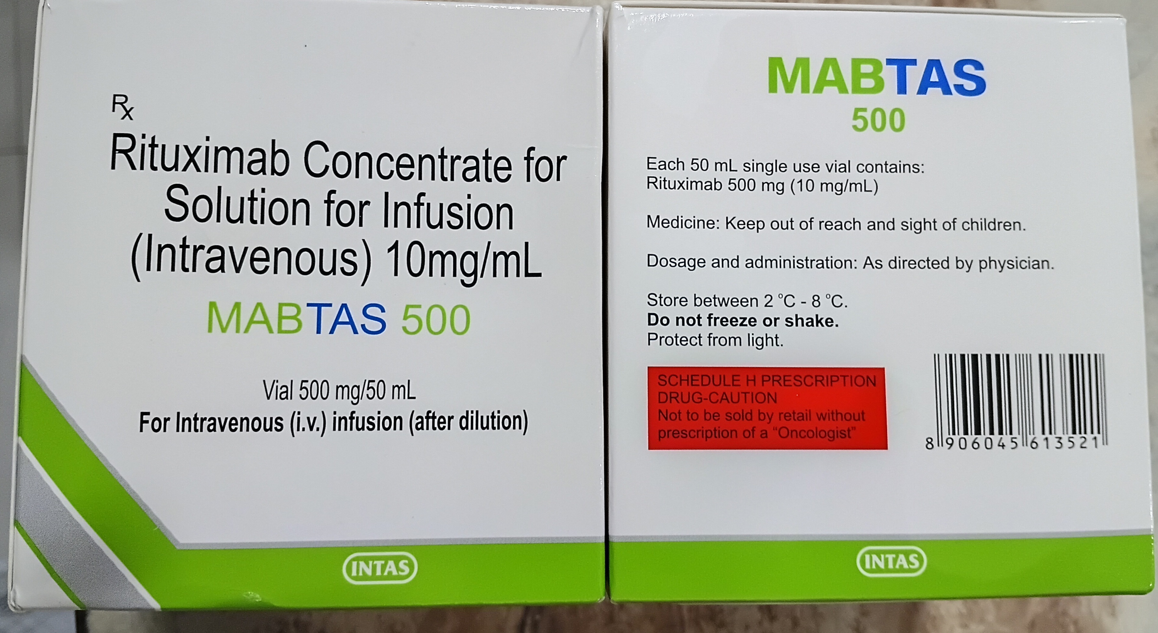 Mabtas 500 mg/50 mL