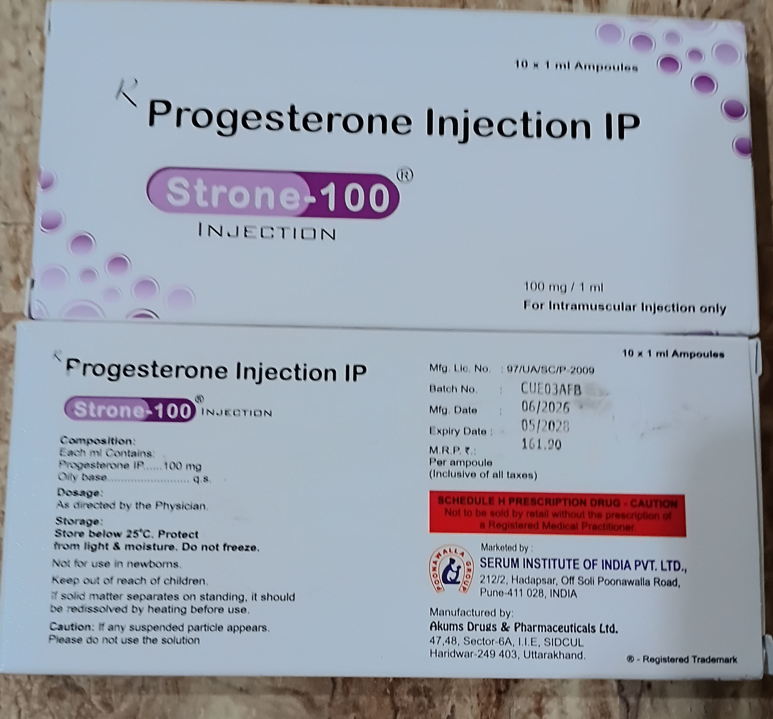 Strone-100 Injection 100 mg/mL – 10 × 1 mL Ampoules