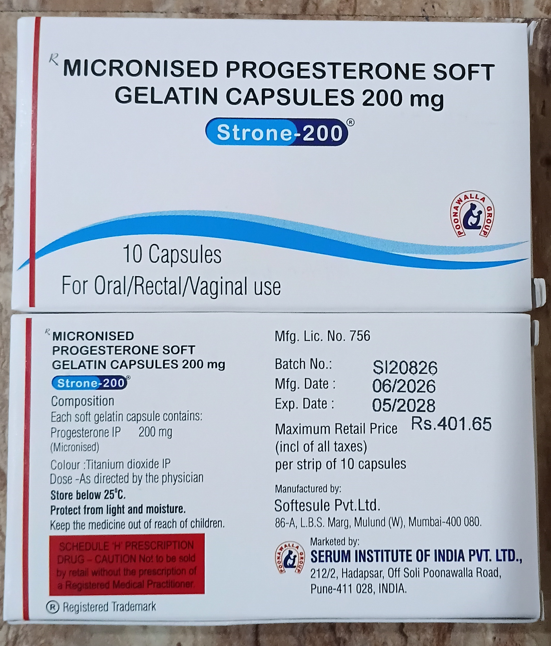 Strone-200 mg Capsules – 10 Capsules