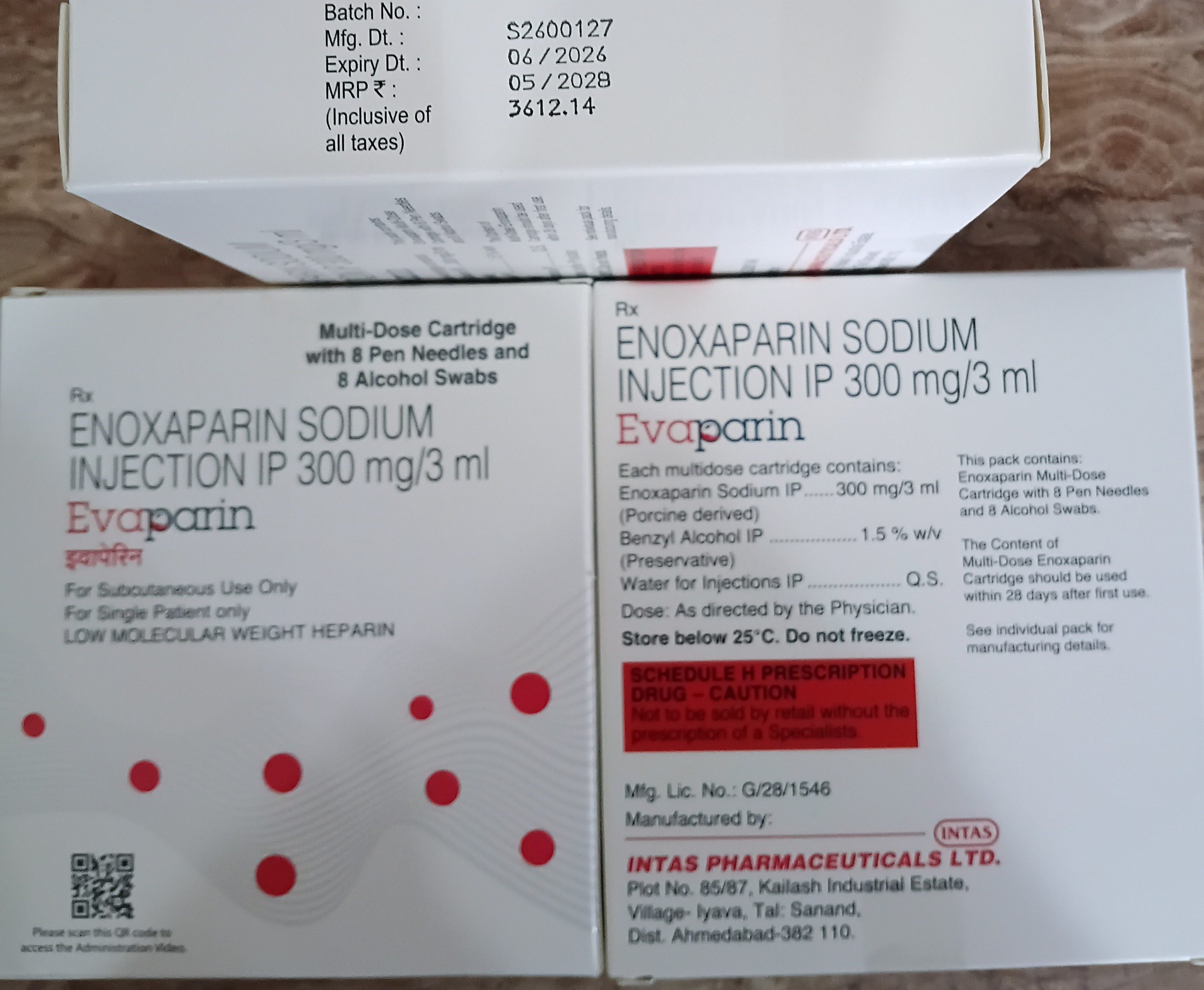 Evaparin 300 mg/3 mL