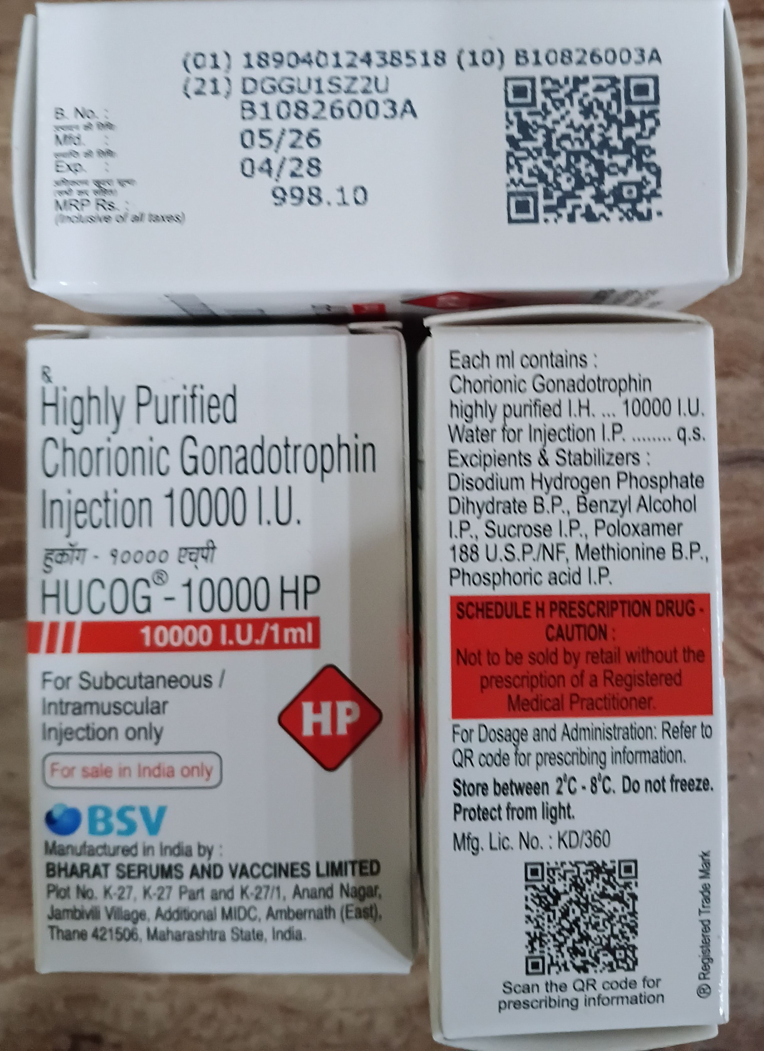 HuCOG-HP 10,000 IU